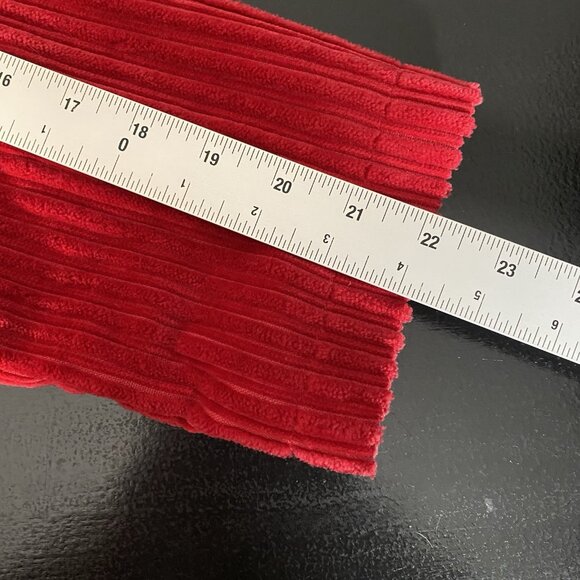 VTG Territory Ahead Red Wide Wale Corduroy Chore Coat Barn Ranch Jacket Pockets - Picture 12 of 13